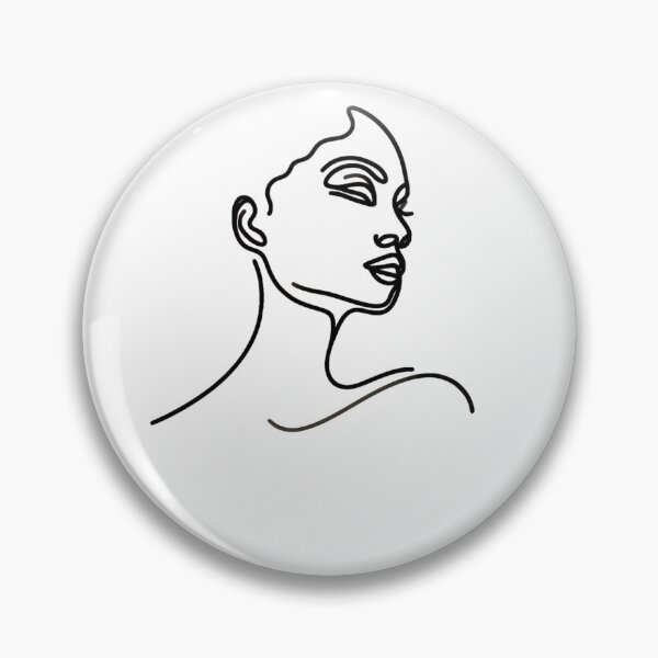 Item preview, One line woman face drawing, Single line art designed and sold by MusesWhispers.