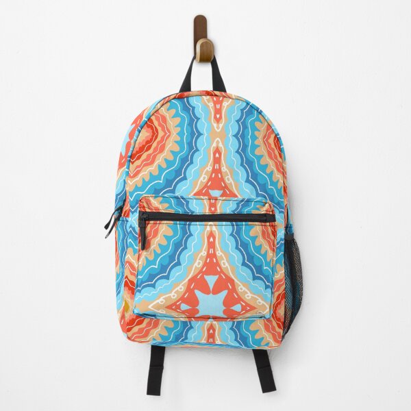 Item preview, Summer beach day Diamond motif - blue, orange, red, sand designed and sold by naomibroudo.