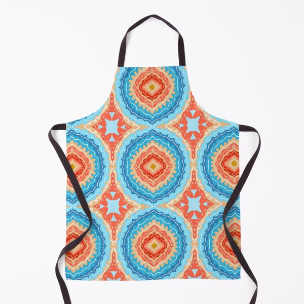 Item preview, Summer beach day Diamond motif - blue, orange, red, sand designed and sold by naomibroudo.