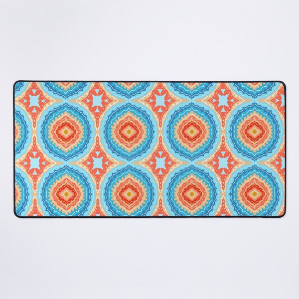 Item preview, Summer beach day Diamond motif - blue, orange, red, sand designed and sold by naomibroudo.