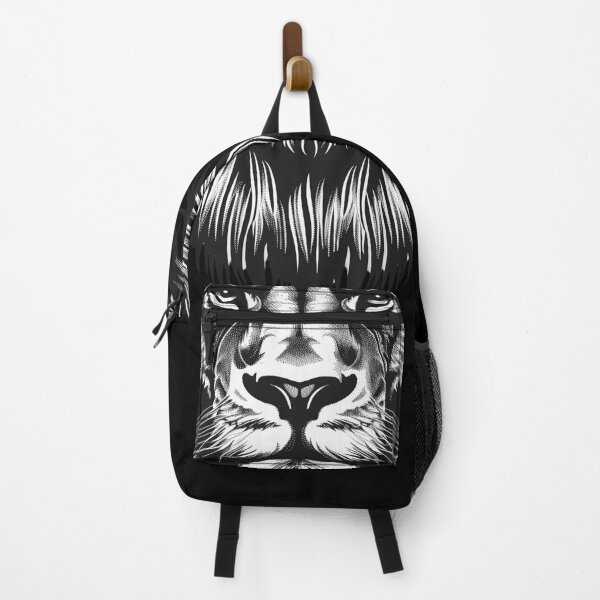 Item preview, Majestic Lion Portrait in Monochrome With Artistic Strokes and Splatter Effects designed and sold by Reichcorp.