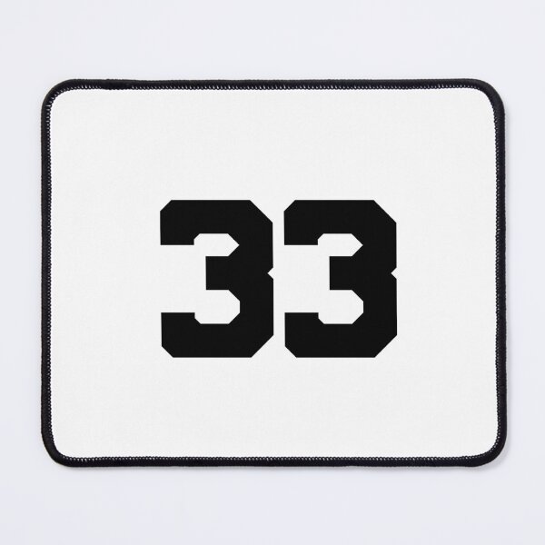 Item preview, 33, thirty-three, black, University designed and sold by Numbers-Art.