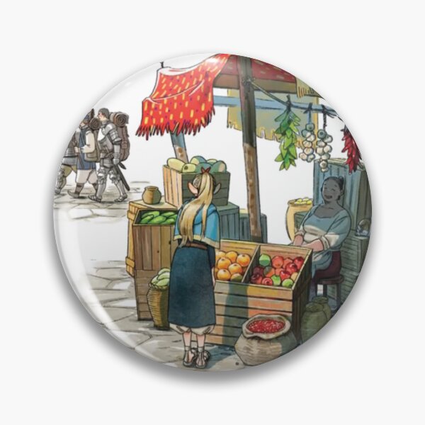Item preview, Medieval market morning watercolor designed and sold by LittleTwichArt.