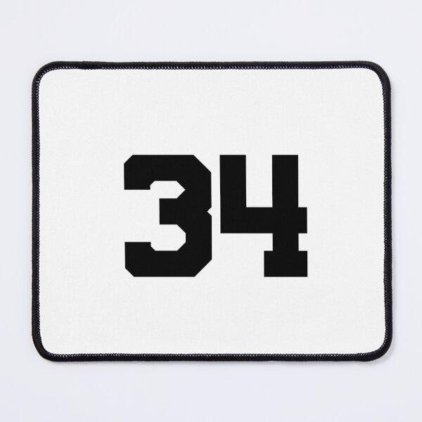 Item preview, 34, thirty-four, black, University designed and sold by Numbers-Art.