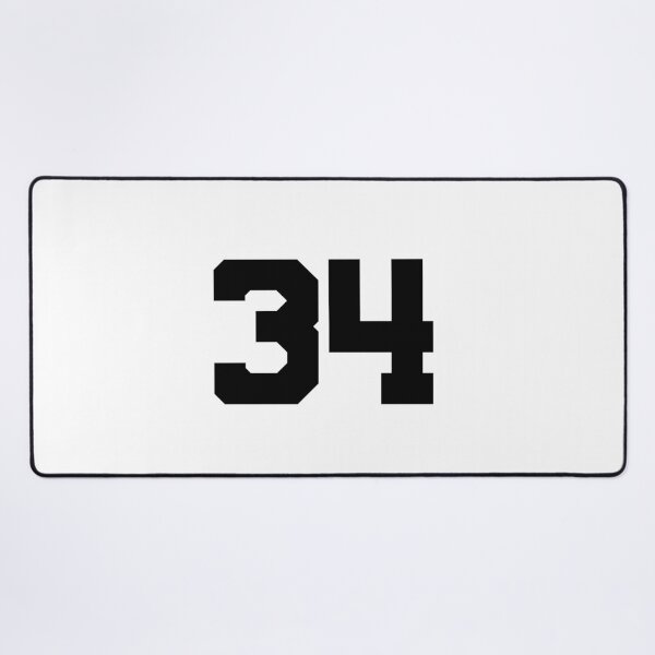 Item preview, 34, thirty-four, black, University designed and sold by Numbers-Art.