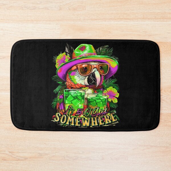 Item preview, It's 5 o'clock somewhere Tropical Parrot Cocktail Sunset designed and sold by MindWave THC.