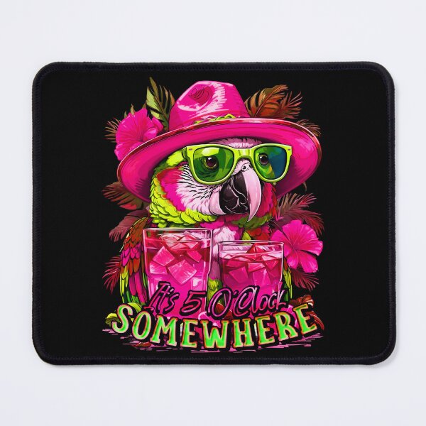 Item preview, It's 5 o'clock somewhere Tropical Parrot Cocktail Sunset designed and sold by MindWave THC.