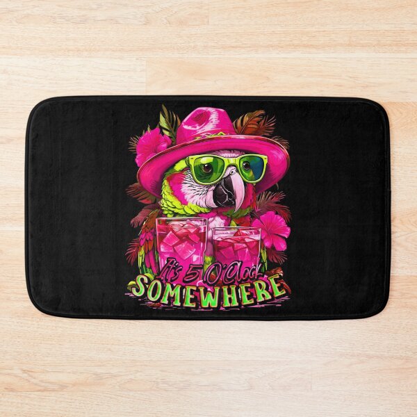 Item preview, It's 5 o'clock somewhere Tropical Parrot Cocktail Sunset designed and sold by MindWave THC.