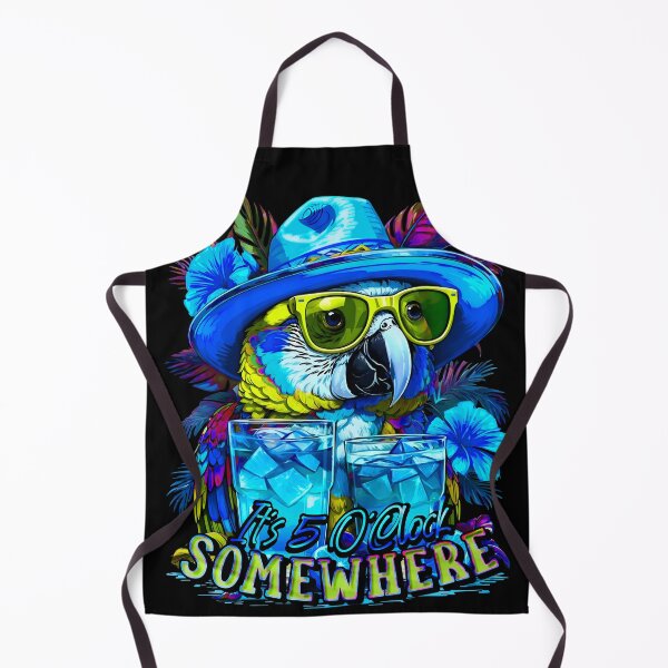 Item preview, It's 5 o'clock somewhere Tropical Parrot Cocktail Sunset designed and sold by MindWave THC.