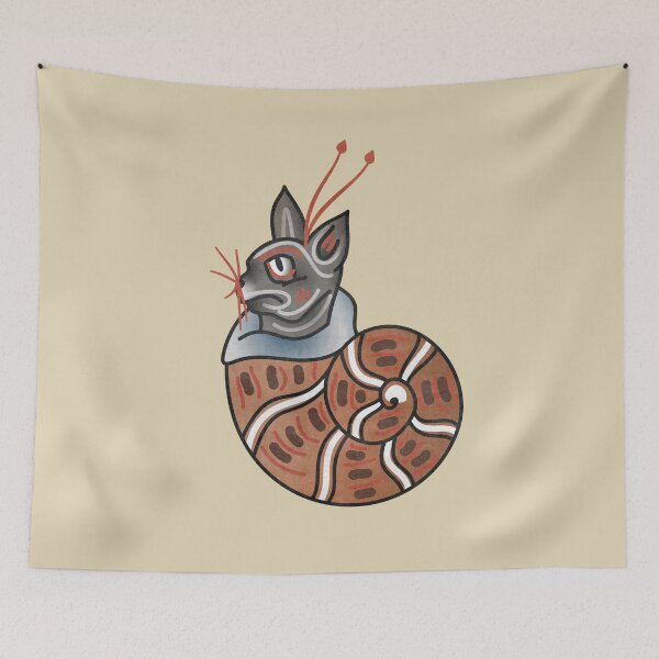 Item preview, Medieval Marginalia Cat-Snail designed and sold by MargiKnights.
