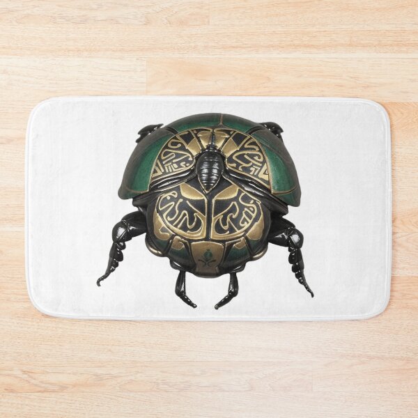 Item preview, Beautiful Black and Green Egyptian Scarab Beetle designed and sold by AleksKos.