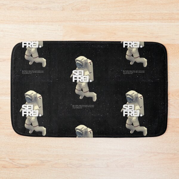 Item preview, Sei frei | Astronaut Illustration | Black Background designed and sold by RM-Journey.
