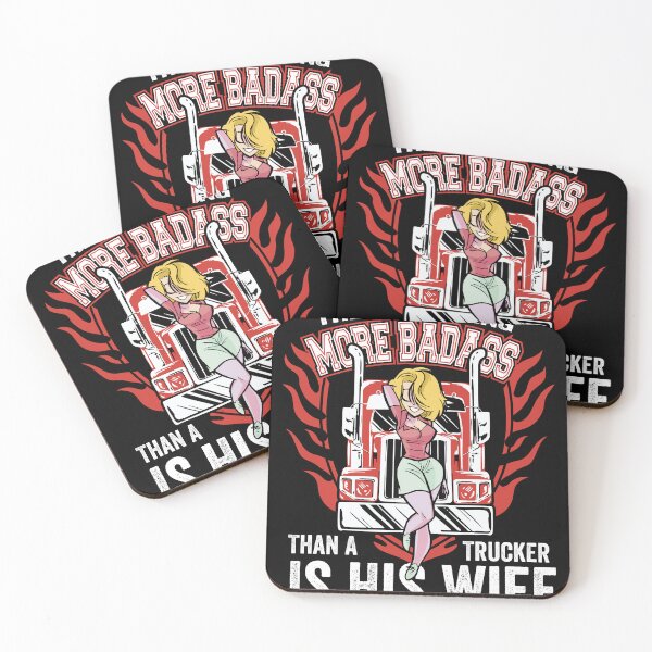 Item preview, Proud Trucker Woman Bright Motif designed and sold by Shirtey.
