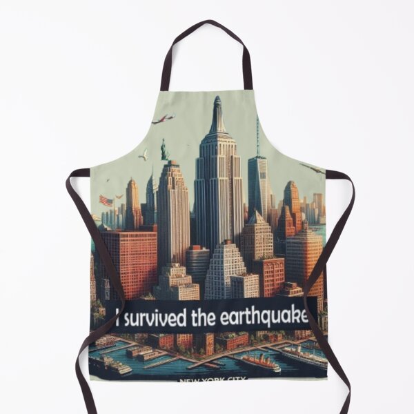 Item preview, April 5, 2024 earthquake in New York Manhattan "I survived the earthquake" designed and sold by JaroDesign2023.