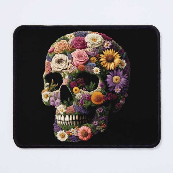Item preview, Flowering Skull designed and sold by Blink Art Studio.