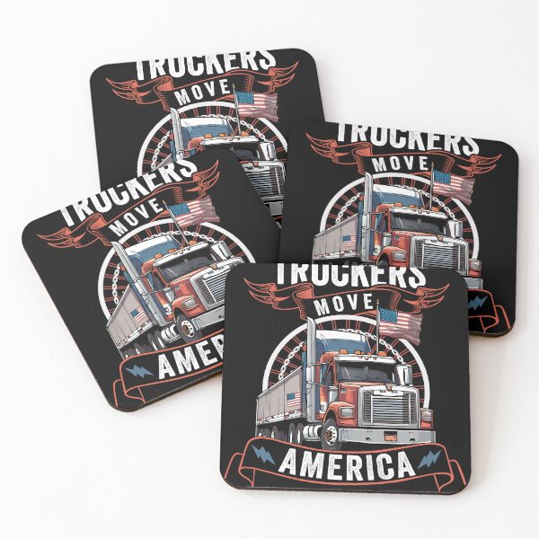 Artikelvorschau, Truckers Bewegen Amerika Kraftvoll entworfen und verkauft von Shirtey.