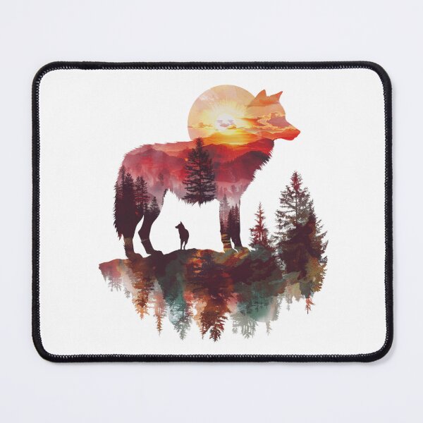 Item preview, Wolf In Nature T-Shirt designed and sold by NicolasGlowArt.