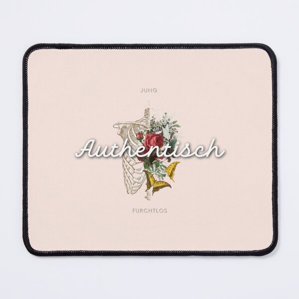 Artikelvorschau, JUNG - Authentisch - Furchtlos | Pastellrosa Hintergrund entworfen und verkauft von RM-Journey.