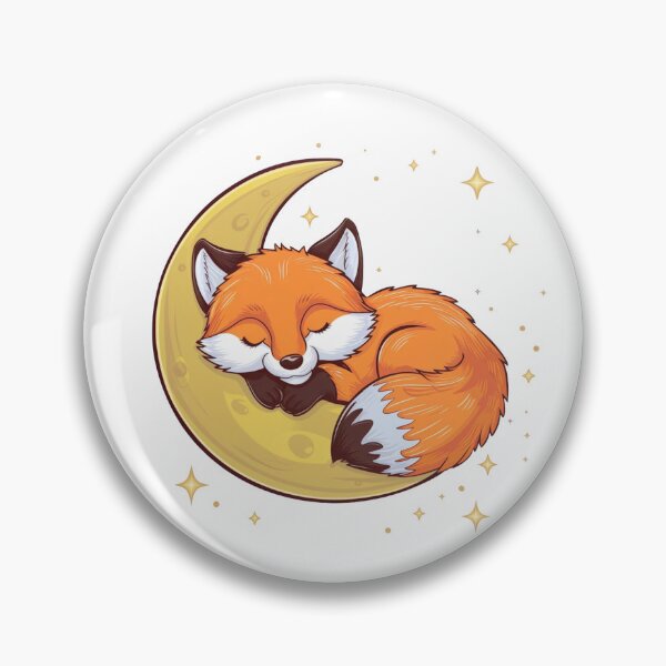 Item preview, Cute Fox On The Moon designed and sold by Krieghorn.
