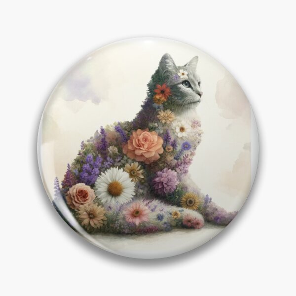 Item preview, Flowering Purrball designed and sold by Blink Art Studio.