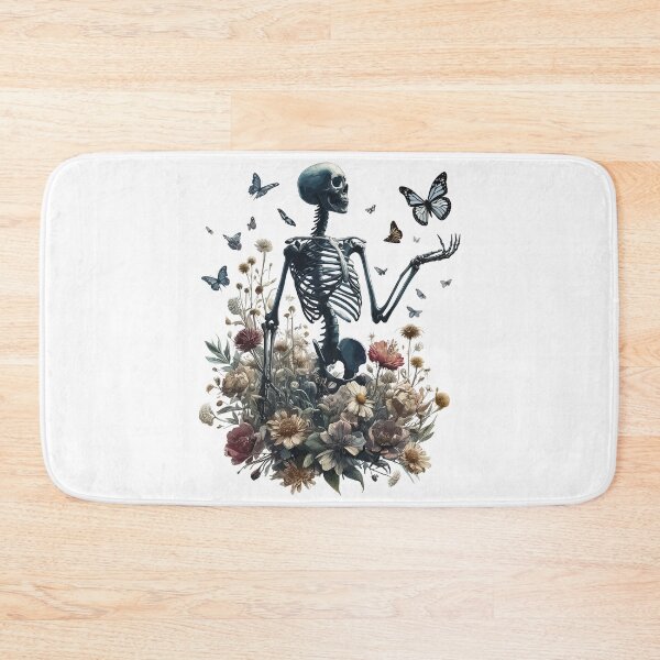 Item preview, Botany Skeleton Overgrown Plants And Butterlies designed and sold by TomFrontierArt.