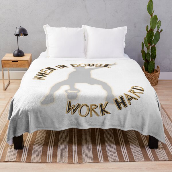 Item preview, When in doubt, work hard designed and sold by Wiesława Smolińska.