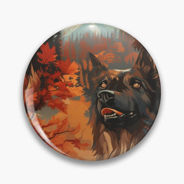 Item preview, German Shepherd in the Fall Mountains designed and sold by Luxigenic.