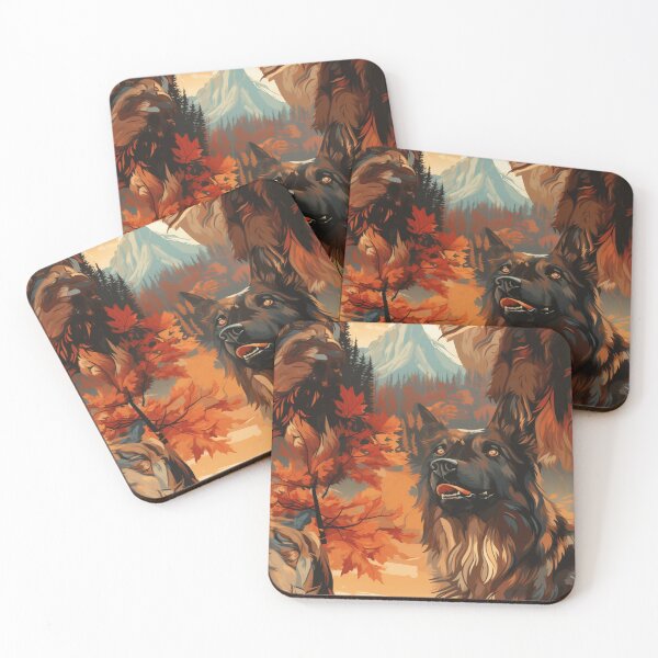 Item preview, German Shepherd in the Fall Mountains designed and sold by Luxigenic.