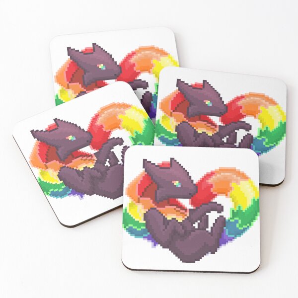 Item preview, Rainbow Gay Pixel Heart Melog designed and sold by HauntedMelog.