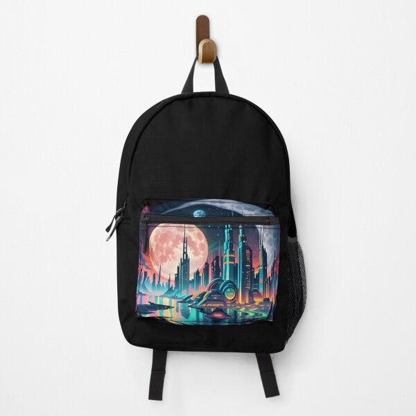 Item preview, Futuristic Alien Moon City designed and sold by TheArtOfPat.