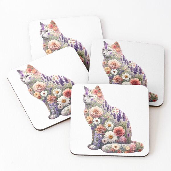 Item preview, Flowering Purrball designed and sold by Blink Art Studio.