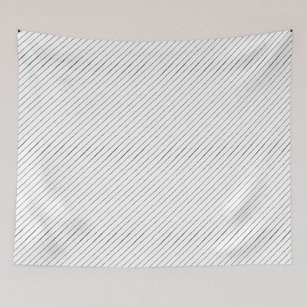 Item preview, Pin Stripes Bias Pencil Sketch Line Art - Snow + Coal designed and sold by Irene Estelle.