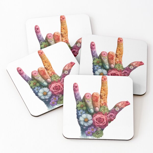 Item preview, Flowering Hand Signals designed and sold by Blink Art Studio.