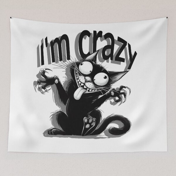Item preview, My cat - I'm crazy designed and sold by Visual Arts Sławomir Grzanek.