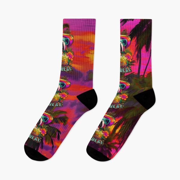 Item preview, It's 5 o'clock somewhere Tropical Parrot Cocktail Sunset Beach designed and sold by MindWave THC.