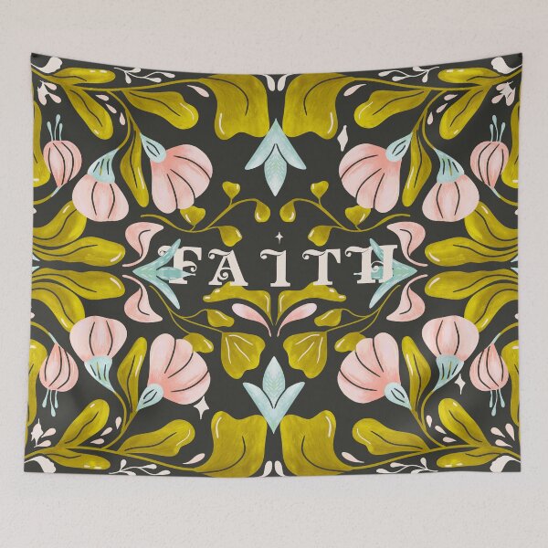 Item preview, Decorative Floral Lettering  - Faith designed and sold by aneladesigns.