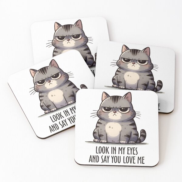 Item preview, Whisker me This: Adorable cat Design - Look into My Eyes and Confess Your Love designed and sold by Soundness34.