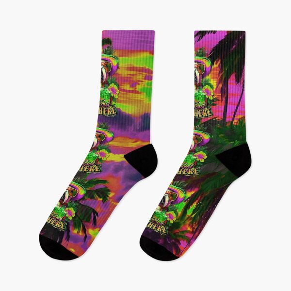 Item preview, It's 5 o'clock somewhere Tropical Parrot Cocktail Sunset Beach designed and sold by MindWave THC.
