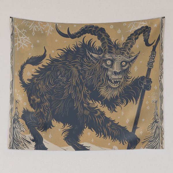 Item preview, Krampus Block Print designed and sold by wyntera.