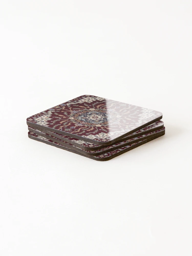Thumbnail 4 of 5, Coasters (Set of 4), Persian Rug Style designed and sold by AIEverything.
