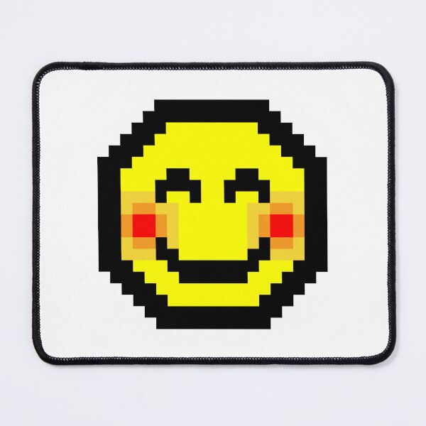 Item preview, Pixel art of face blushing with happiness designed and sold by Polux Design.
