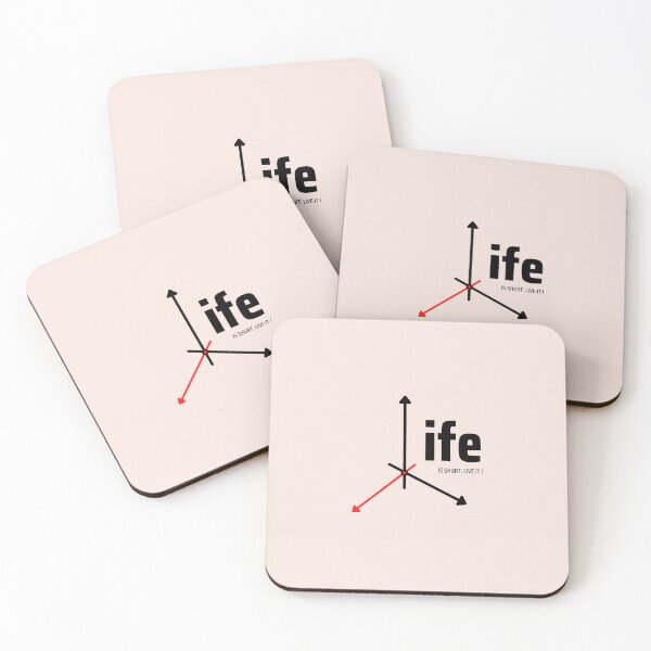 Item preview, Life is short. Live it! | Clock Illustration | Pastel Pink Background designed and sold by RM-Journey.