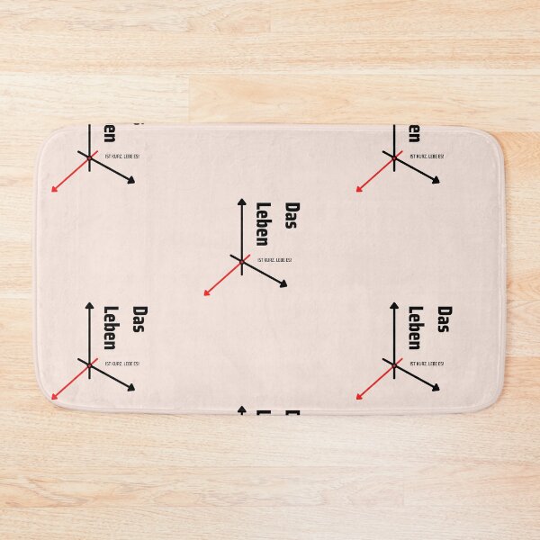 Item preview, Das Leben ist kurz. Lebe es! | Clock Illustration | Pastel Pink Background designed and sold by RM-Journey.