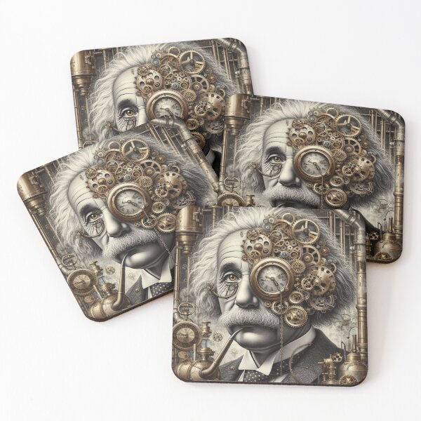 Item preview, Albert Einstein Steampunk designed and sold by sevenmountains.