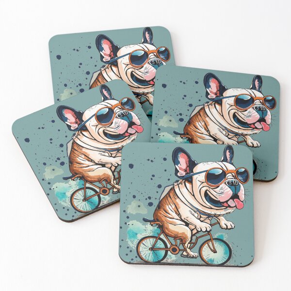 Item preview, Funny French Bulldog Riding Bicycle Design designed and sold by Nature's Fancy.