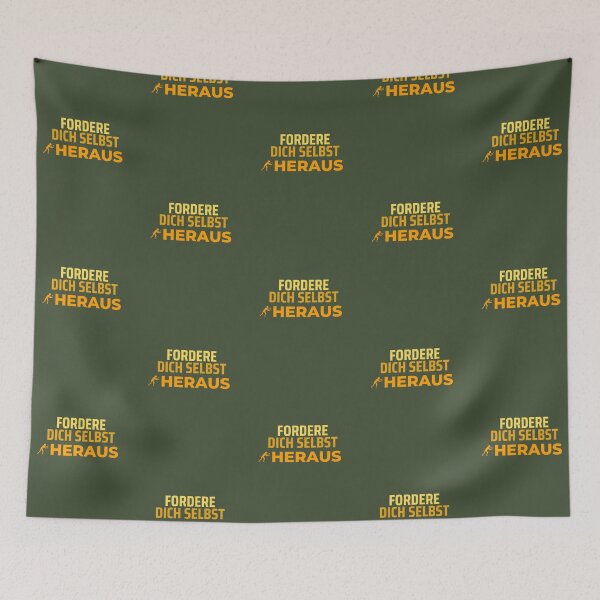 Item preview, Fordere dich selbst heraus | Green Background designed and sold by RM-Journey.