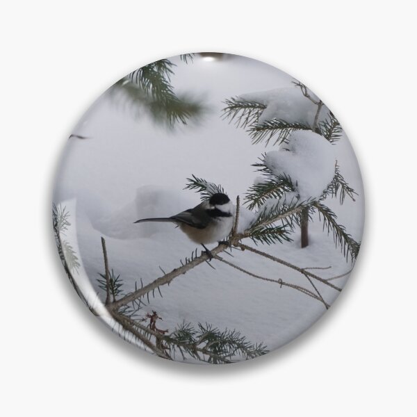 Item preview, A chickadee in the snow on a very cold morning in Wisconsin designed and sold by distracted.