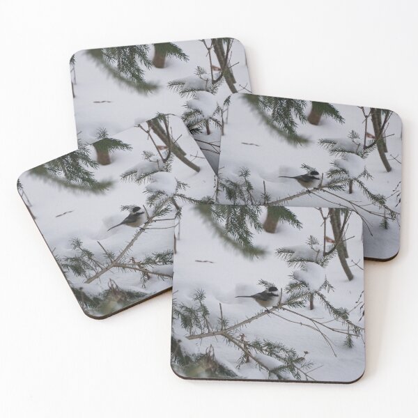 Item preview, A chickadee in the snow on a very cold morning in Wisconsin designed and sold by distracted.