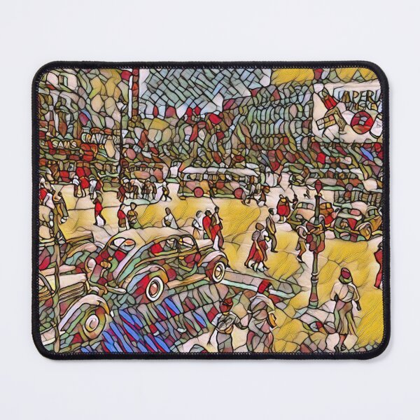 Item preview, Stained Glass vintage street view 0406 designed and sold by Aqualung1971.