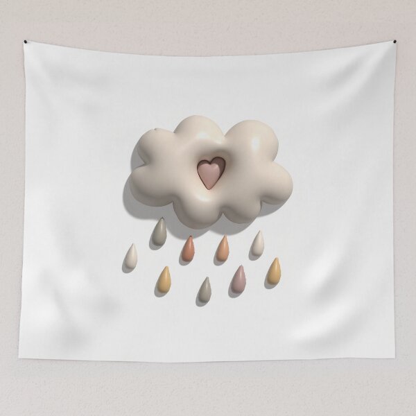 Item preview, Lovely cloud & happy rain | Boho Colors designed and sold by AniDragonfly.